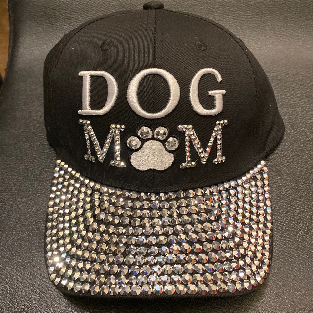 COPY - Women’s Black Dog Mom Jeweled Cap Hat Cachucha